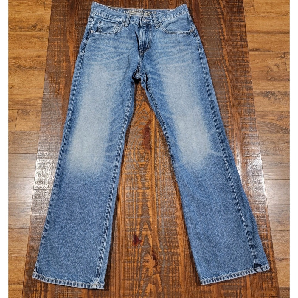 American Eagle Jeans Mens 29x32 Classic Bootcut Y2K Faded Western 100% Cotton